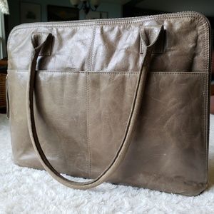 NWOT Career Bag Genuine Leather